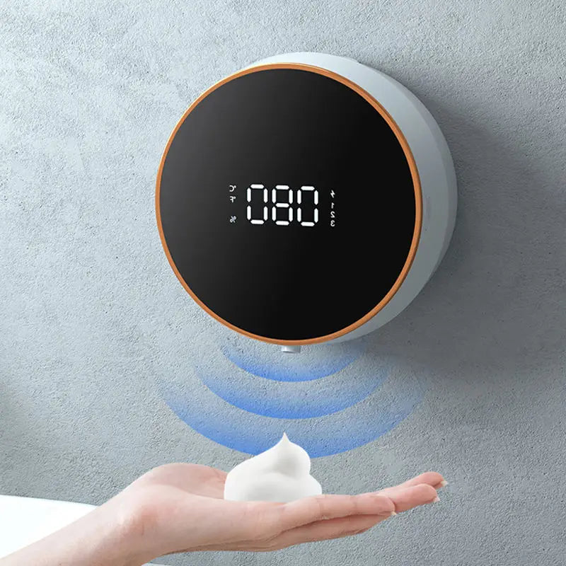 Touchless Wall-Mounted Soap Dispenser with Digital Display