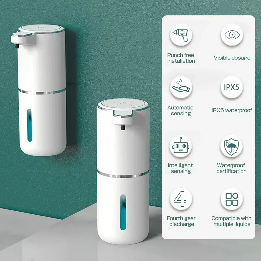 Xiaomi P11 Automatic Foam Soap 380ML Dispenser For Bathroom Smart Washing Hand Machine With USB Charging White ABS Material