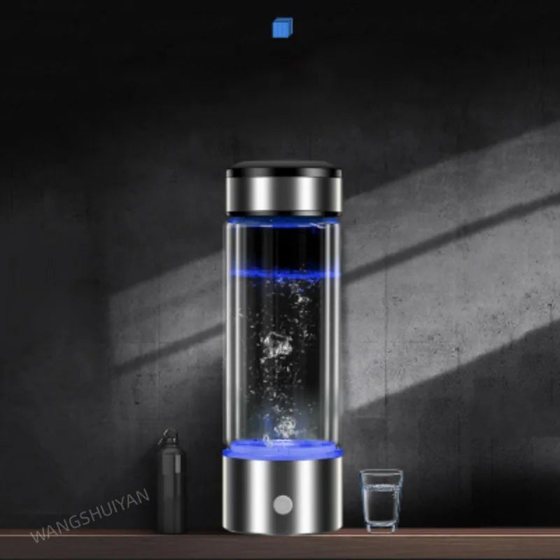 Portable Hydrogen-Rich Water Bottle Alkaline lonizer Hydrogen-Water Generator Maker Rechargeable Water Bottle  Anti-Aging
