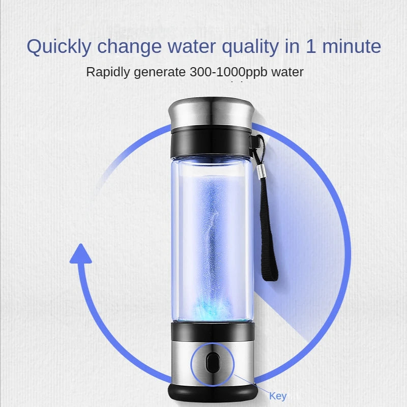 1 PCS Hydrogen Generator Water Cup Portable Super Antioxidants Hydrogen Water Bottle
