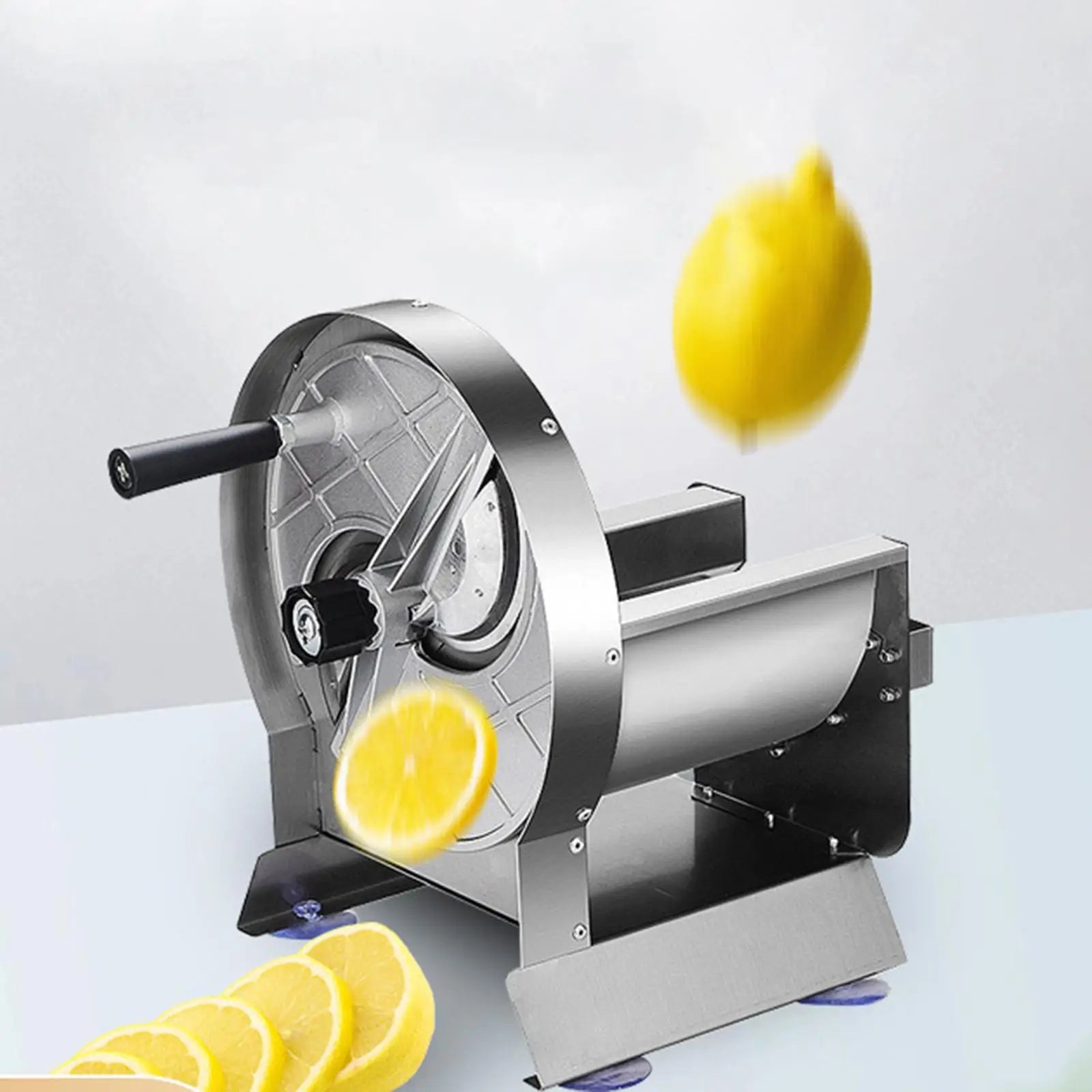 Commercial Manual Fruit Slicer 0.2~1.0mm Adjustable Thickness Stainless Steel Manual Vegetable Slicer for Potato Lemon Fruit