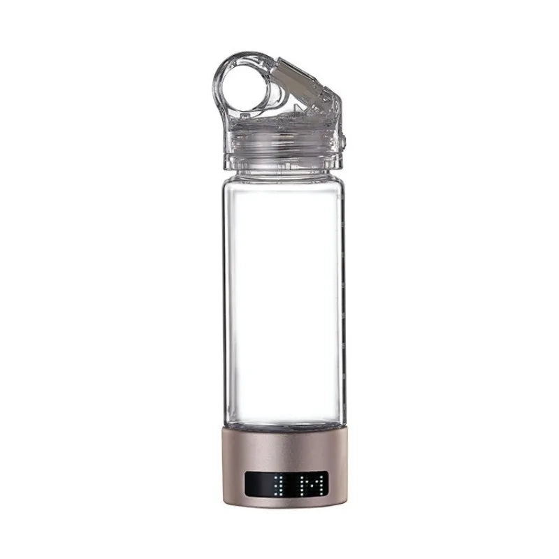 SPE&PEM Healthy Anti-Aging Hydrogen Rich Water Bottle Generator LED Display Hydrogen Rich Water Maker Ionizer with Tube