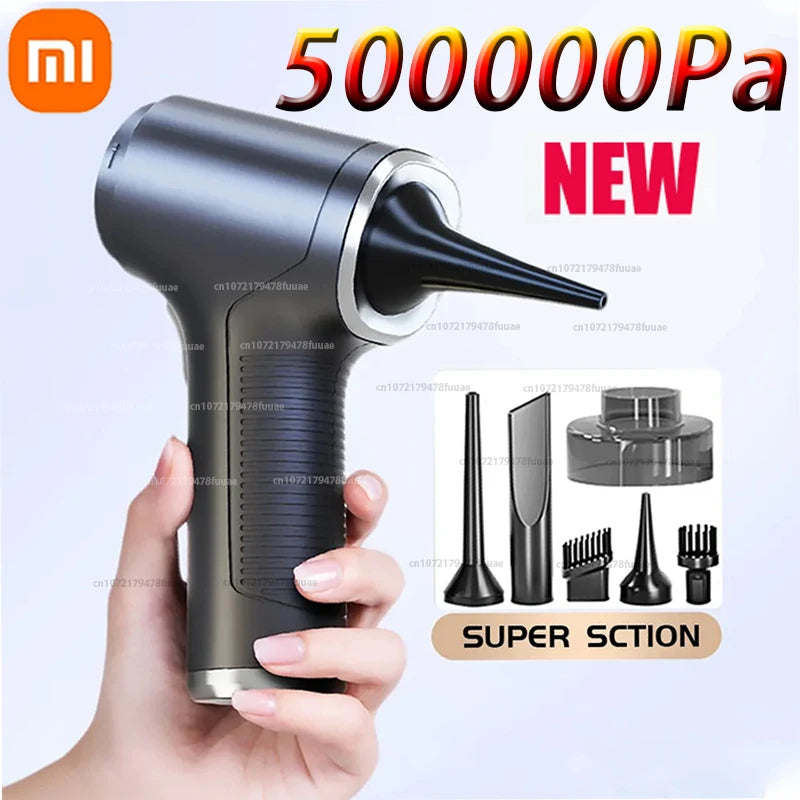 Xiaomi 500000PA Car Vacuum Cleaner Portable Wireless Hand held Cleaner for Home Appliance Powerful Cleaning Machine Car Cleaner
