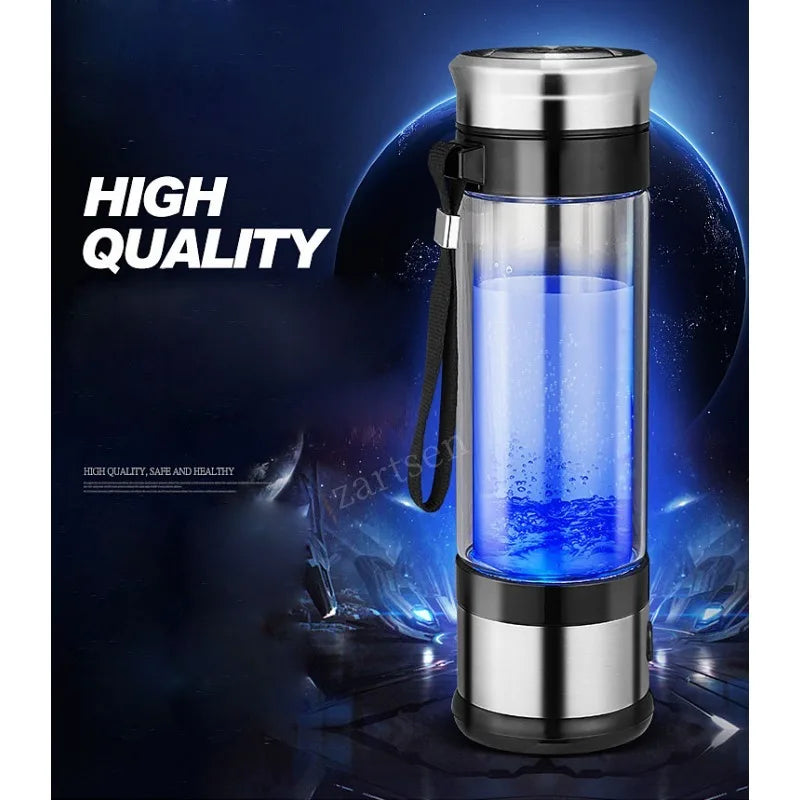 Portable Hydrogen Water Bottle Water Ionizer Generator Maker Energy Cup Healthy Anti-Aging Rechargeable Hydrogen Bottle 350ml