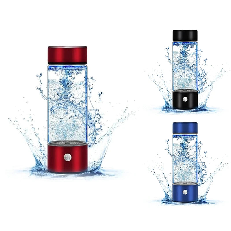 Hydrogen Water Generator,Rechargeable Hydrogen Water Bottle, Portable Hydrogen Water Ionizer Machine Easy Install