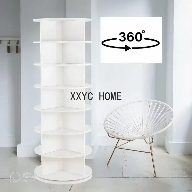 Rotating Shoe Rack - 7-Tier Spinning Tower Holds 35+ Pairs