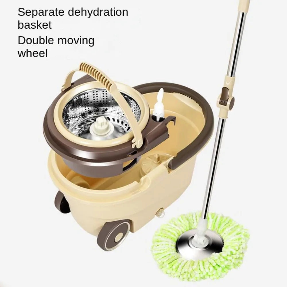 Swivel Spin Mop with Bucket Roller - Lazy Dry Mop for Efficient Floor Cleaning