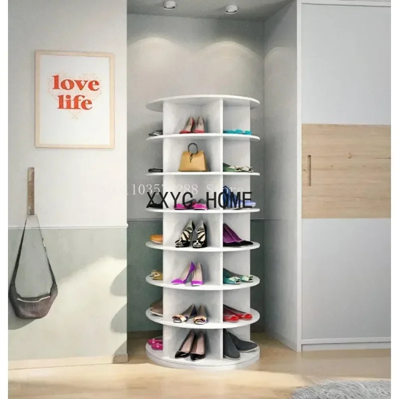 Rotating Shoe Rack - 7-Tier Spinning Tower Holds 35+ Pairs