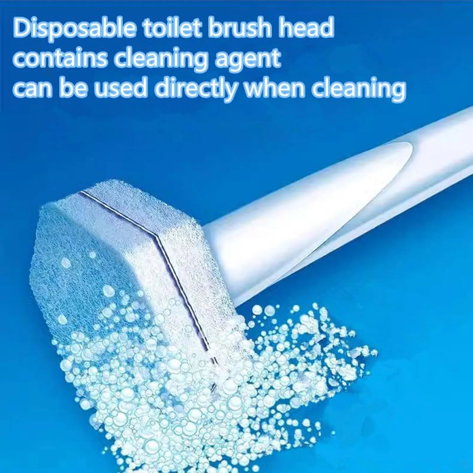 Toiletwand Disinfecting Brush Refills Toilet Bowl Cleaner 10pcs Disposable Toilet Brush Double Layer Fibre Toilet Brush Cleaning