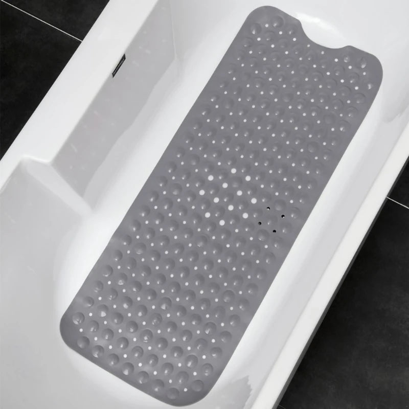 Non-Slip Bath Tub Shower Mat - Washable Bathroom Mats with Drain