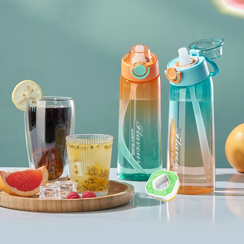 Flavored Water Bottle with 7 Flavour Pods