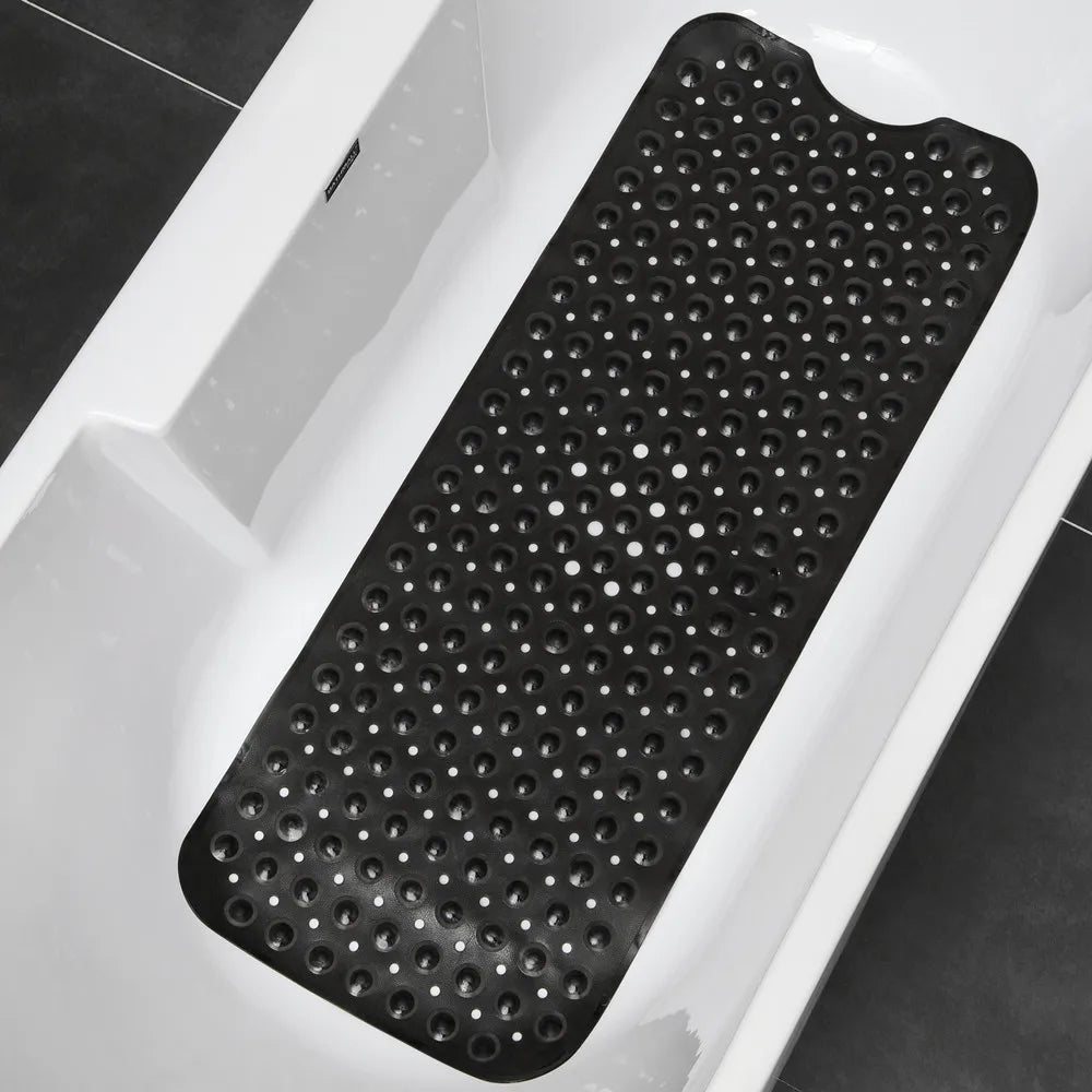 Non-Slip Bath Tub Shower Mat - Washable Bathroom Mats with Drain