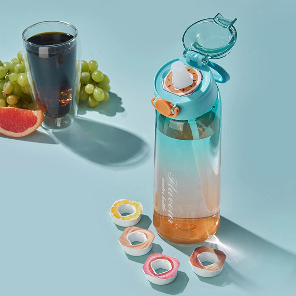 Flavored Water Bottle with 7 Flavour Pods